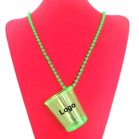 Bead Necklace Shot Glass Logo Branded