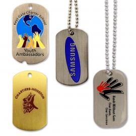 Dog Tags - Aluminum Etched Enamel Logo Branded  Dog Tags - Aluminum Etched Enamel Logo Branded
