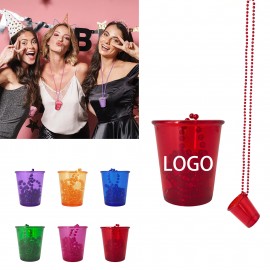 Holiday Party Necklace Wine Glass Logo Branded