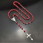 Custom Imprinted Rosary Catholic Necklace