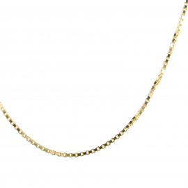 Logo Branded 18" 10 Karat Gold Chain (Squared S)  Logo Branded 18" 10 Karat Gold Chain (Squared S)