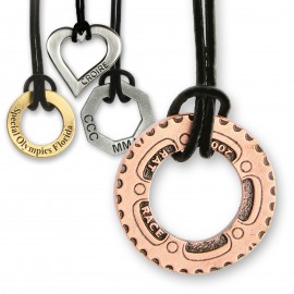 Custom Printed Inspirational Charm Necklace