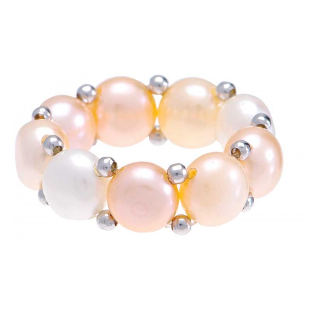 Pearl Stretch Ring Logo Branded Pearl Stretch Ring Logo Branded