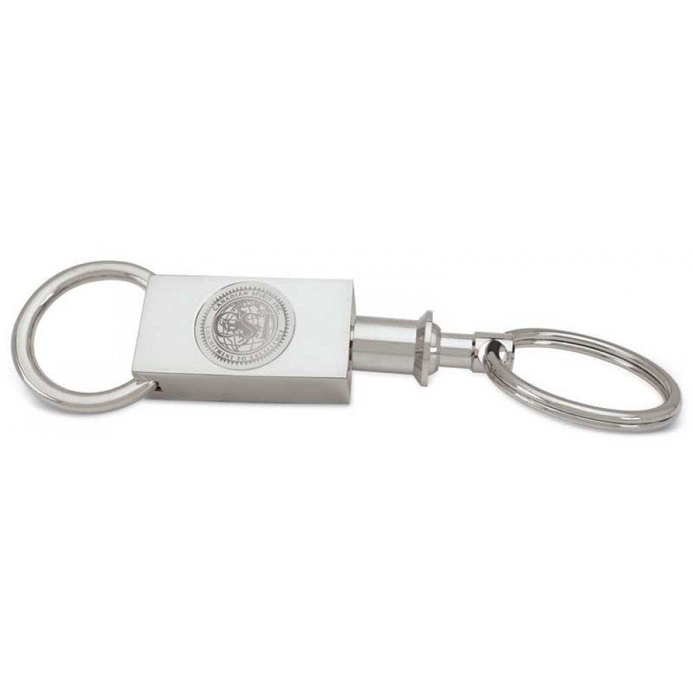Two Sectional Key Ring in a K Award Presentation Box Logo Branded Two Sectional Key Ring in a K Award Presentation Box Logo Branded