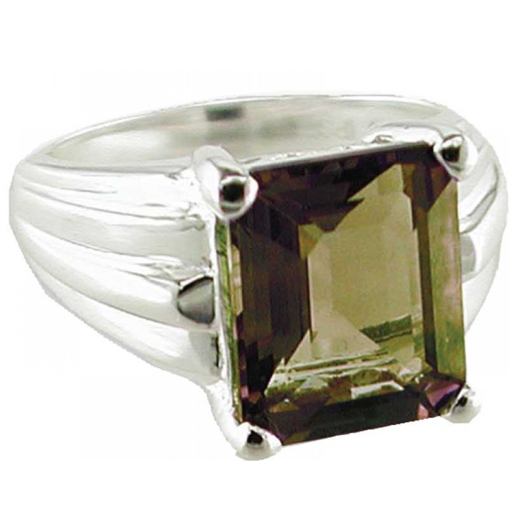 Ladies' Smokey Quartz Stone Ring Custom Imprinted Ladies' Smokey Quartz Stone Ring Custom Imprinted