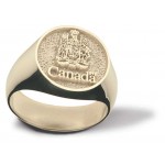 Custom Engraved Men's Custom Country Motif Signet Style Ring