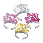 Happy Birthday Tiaras Logo Branded