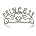 Glittered Metal Princess Tiara Custom Imprinted