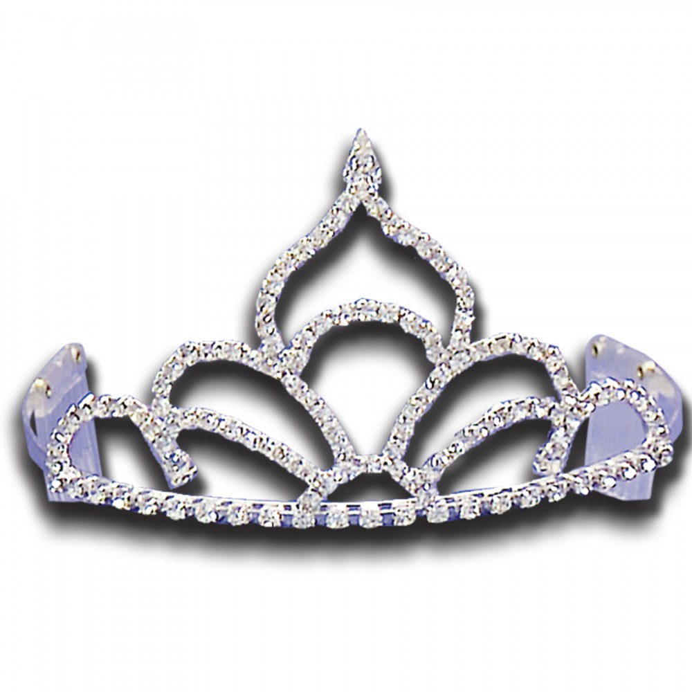 Custom Imprinted Fan Tiara w/ Pointed Top (3 3/8" High) Custom Imprinted Fan Tiara w/ Pointed Top (3 3/8" High)