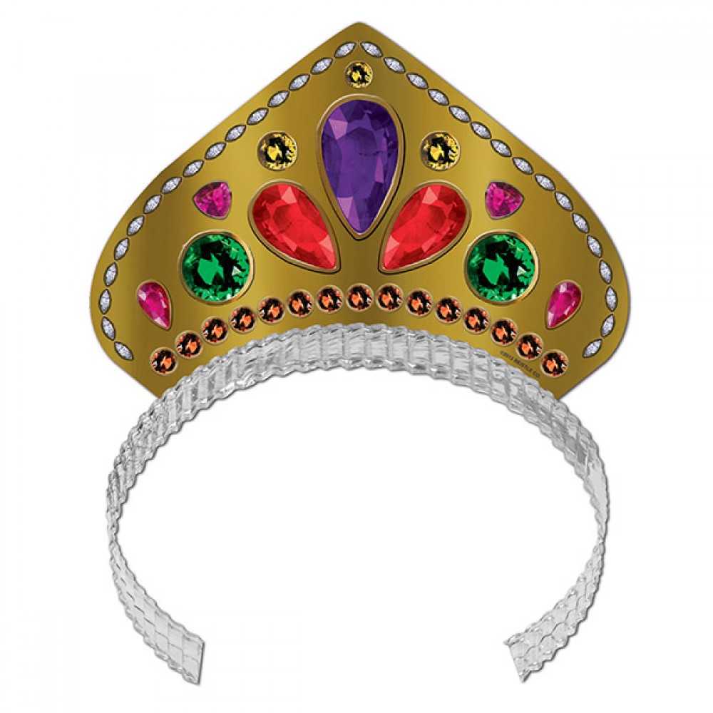 Custom Imprinted Printed Jeweled Tiara Custom Imprinted Printed Jeweled Tiara