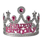Plastic Happy Birthday Tiara Custom Imprinted