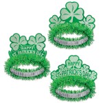 Custom Engraved Happy St. Patrick's Day Regal Tiara
