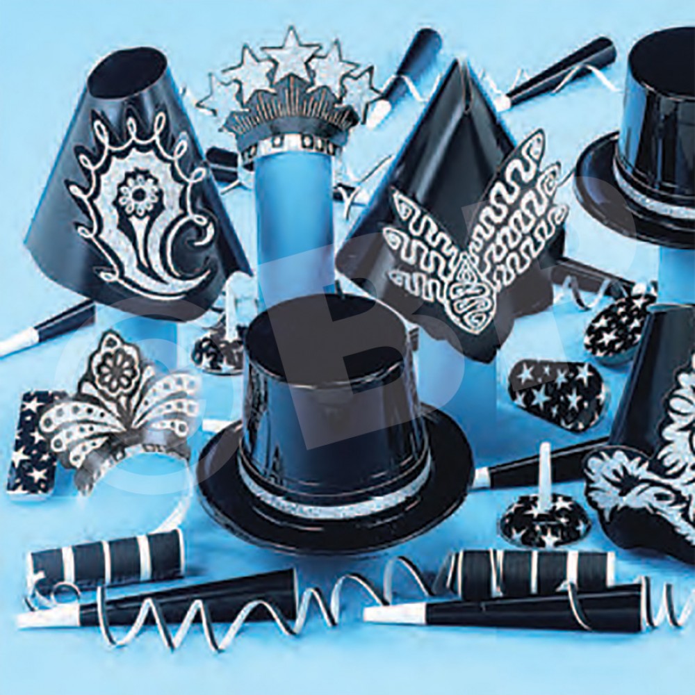 Black Tie for 50 New Year's Kit Custom Imprinted Black Tie for 50 New Year's Kit Custom Imprinted