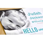 Custom Imprinted 5.5" X 8.5" 16PT 4:0 Silk Laminated Announcement Cards, FLAT - No Scoring