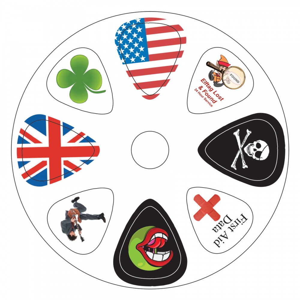 CD Sized Guitar Pick Card Custom Imprinted CD Sized Guitar Pick Card Custom Imprinted