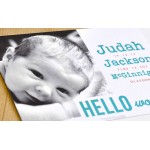 Custom Imprinted 5" X 7" 16PT 4:4 Suede Announcement Cards with Soft Velvet Lamination, FLAT - No Scoring