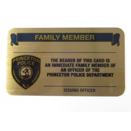 Promotional 3.5" x 2" Solid Brass Business/Membership card w/ a Screen printed imprint. Made in the USA.  Promotional 3.5" x 2" Solid Brass Business/Membership card w/ a Screen printed imprint. Made in the USA.