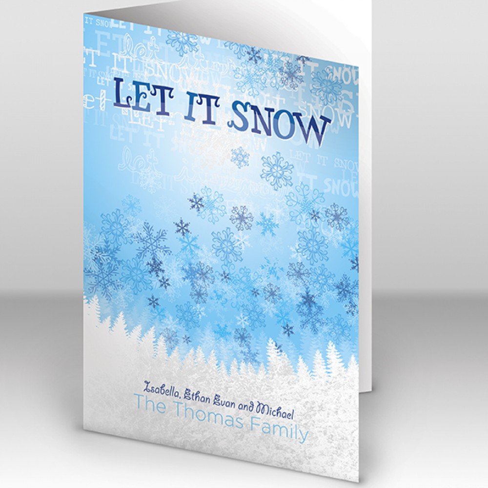 5" X 7" 14PT 4:0 Natural Uncoated Round Corner Announcement Cards, Flat - No Scoring Logo Branded