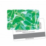 Gift Card With Encoded Magnetic Stripe Logo Branded