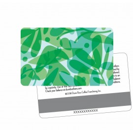 Gift Card With Encoded Magnetic Stripe Logo Branded