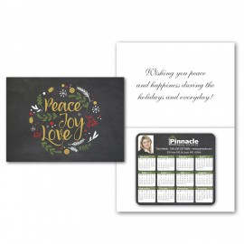 Custom Printed Greeting Card with Magnetic Calendar