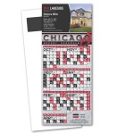 Custom Printed Hockey Schedule Magnetic Stick Up Card
