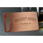 Copper Finish Metal Business Cards Custom Printed