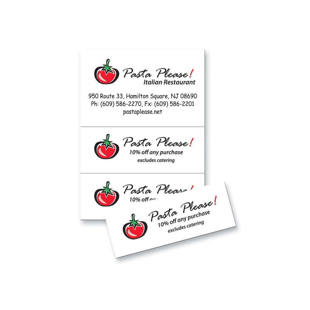 Logo Branded Magnet - Rectangle Coupon - Full Color Logo Branded Magnet - Rectangle Coupon - Full Color