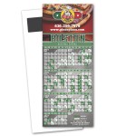 Basketball Schedule Magnetic Stick Up Card Custom Printed