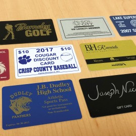 Spot Color Plastic Cards Logo Branded