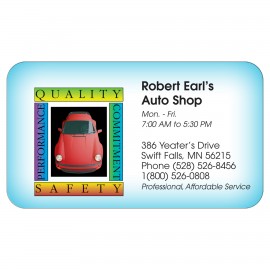 Rounded Corners Magnetic Business Card w/20 Mil Thickness Logo Branded  Rounded Corners Magnetic Business Card w/20 Mil Thickness Logo Branded