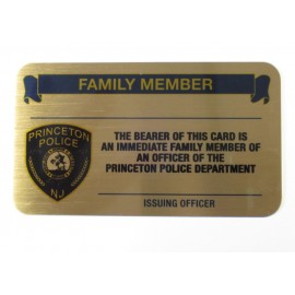 3.5" x 2" Solid Brass Business/Membership card with a Full Color imprint. Made in the USA. Custom Imprinted  3.5" x 2" Solid Brass Business/Membership card with a Full Color imprint. Made in the USA. Custom Imprinted