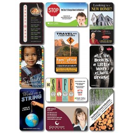 30 Mil TuffMag Outdoor Business Card Magnet w/Round Corners Custom Printed