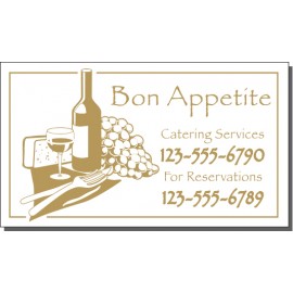 Business Card Magnets Hot Stamped Custom Imprinted