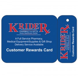 Custom Imprinted Mini Combo Key Tag And Card  Custom Imprinted Mini Combo Key Tag And Card