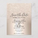 14 PT 4:4 Pearl Metallic Announcement Cards Logo Branded