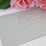 Custom Imprinted 5" X 7" 16PT 4:0 Suede Announcement Cards with Soft Velvet Lamination, FLAT - No Scoring