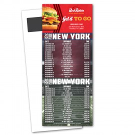 Custom Printed Football Schedule Magnetic Stick Up Card