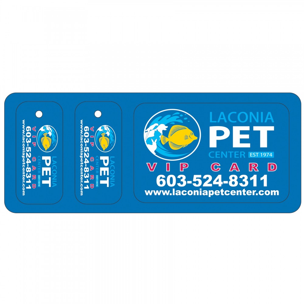 Custom Printed Combo Key Tag And Card Family Pack (6 5/16"x2 9/16") Custom Printed Combo Key Tag And Card Family Pack (6 5/16"x2 9/16")