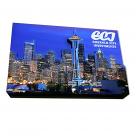 4 Square Inch Ultra Vivid Eco Wood Dual Layer Magnet Custom Printed