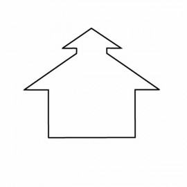 Magnet - School House Outline - Full Color with Logo  Magnet - School House Outline - Full Color with Logo