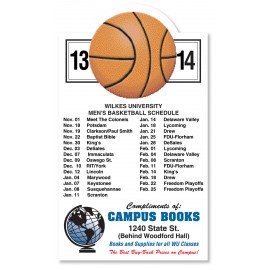Custom 20 Mil Basketball Schedule Magnet - Full Color  Custom 20 Mil Basketball Schedule Magnet - Full Color