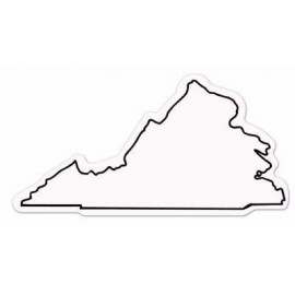Virginia State Shape Magnet - Full Color with Logo