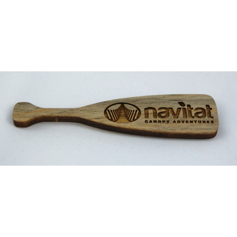 1" x 4" - Hardwood Magnets - Paddle with Logo