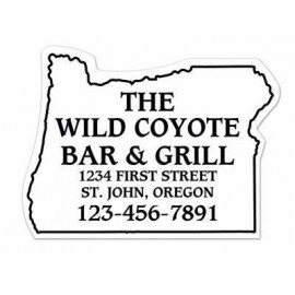 Oregon State Shape Magnet - Full Color with Logo  Oregon State Shape Magnet - Full Color with Logo