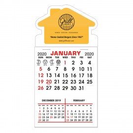 Stick-It! Magnet | 3" x 5 7/8" | House Shape | 3 Month Pad with Logo