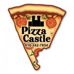 Promotional Pizza Slice Magnet - 3.5" x 4" - 30 mil - Outdoor Safe