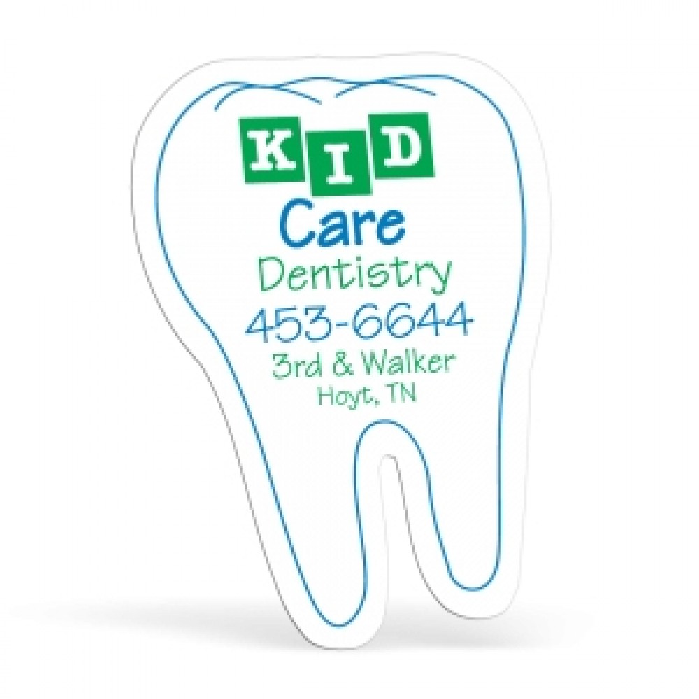 Tooth 0.03" Thick Vinyl Die Cut Small Stock Magnet Logo Branded Tooth 0.03" Thick Vinyl Die Cut Small Stock Magnet Logo Branded