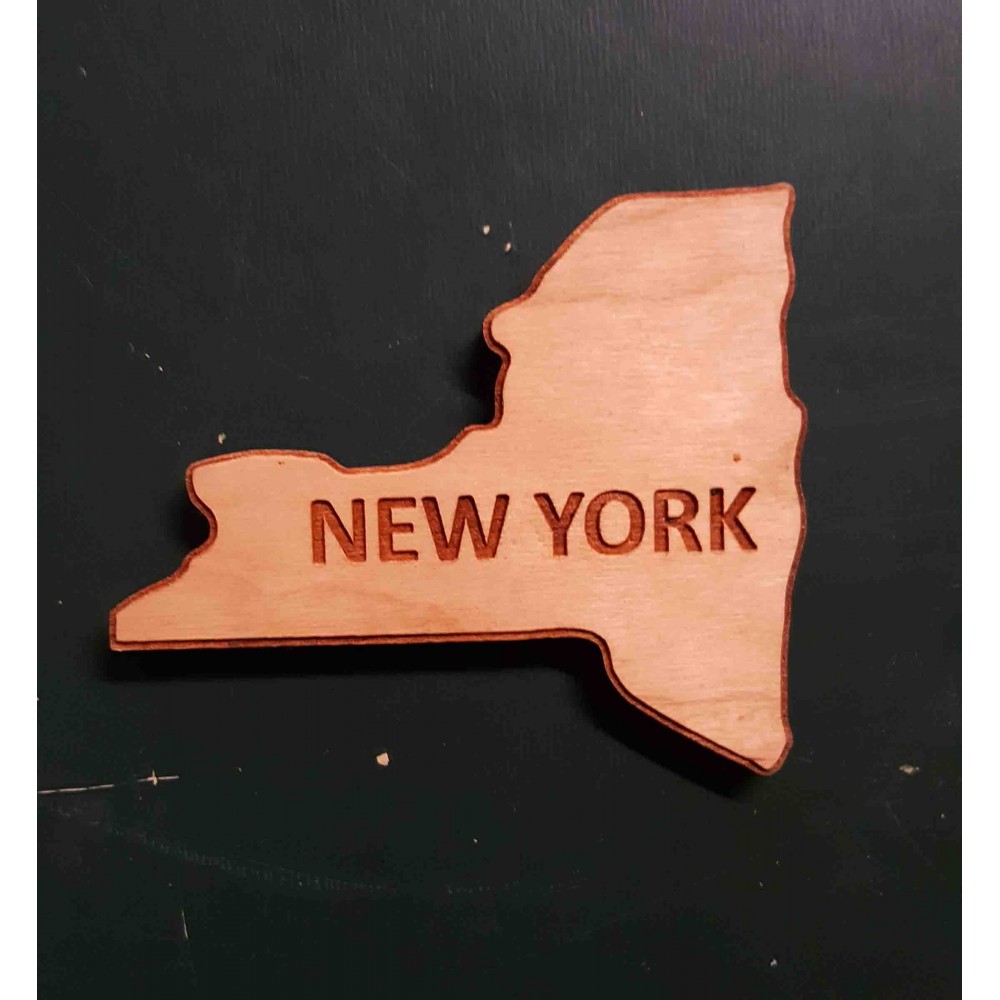 2" - New York Hardwood Magnets with Logo