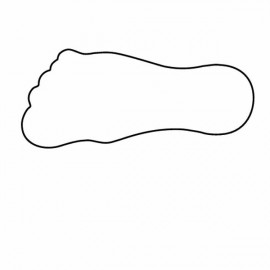Large Foot Magnet - Full Color with Logo